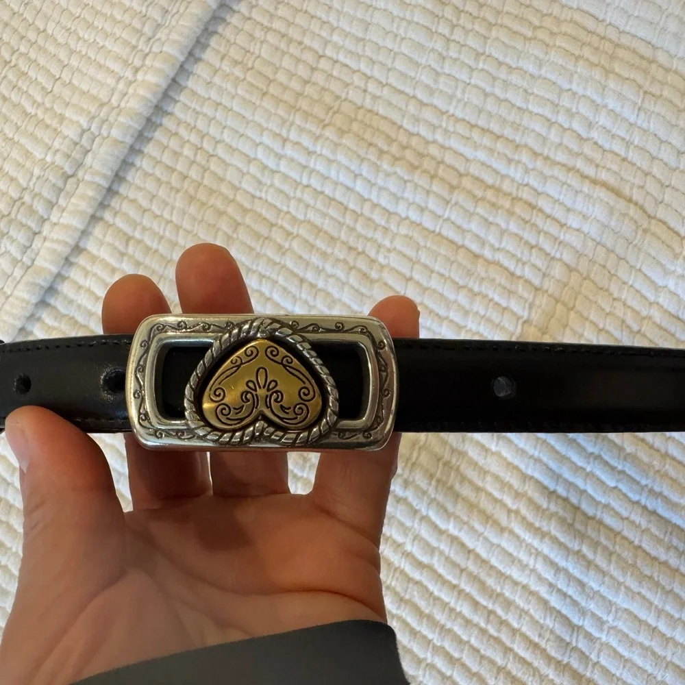 1990s Brighton black leather belt - Picture 12 of 12